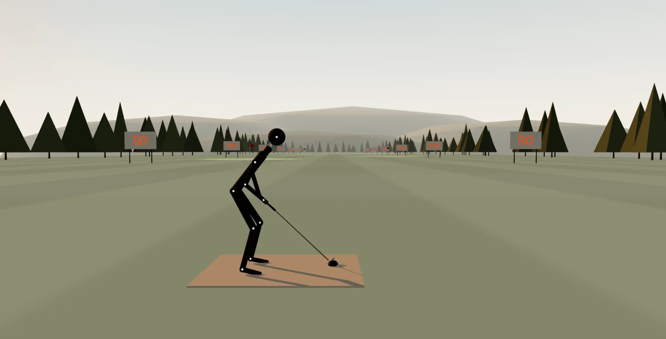The driving range