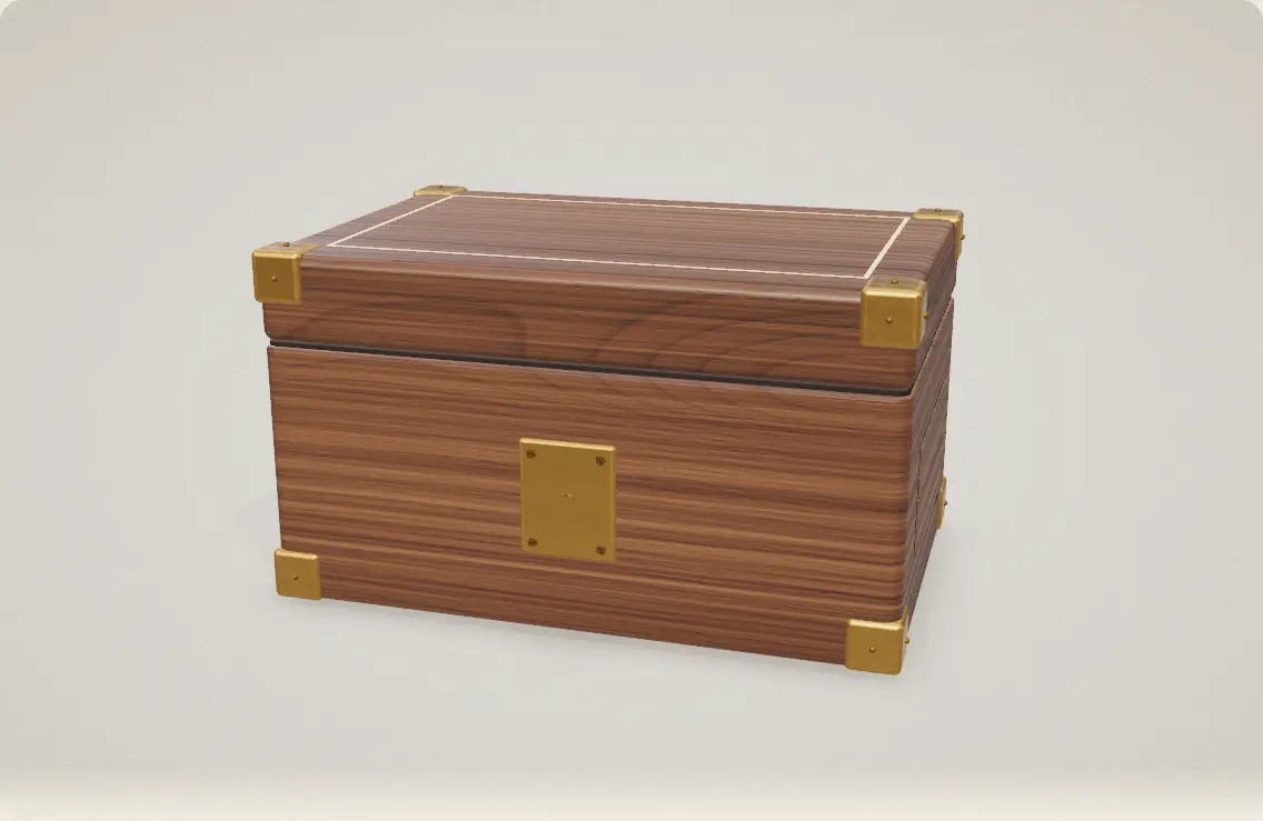 The walnut puzzle box